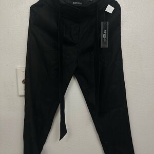 Express Women's Black Ankle Chinos- high waist